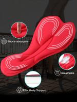 Pantalones Cortos de Ciclismo para Mujer - ONEO de Alta Elasticidad, Poliéster/Spandex Transpirable, No Transparente, Diseño de Bloques de Color con Almohadilla de Absorción de Impactos de Silicona 3D, Ideal para Montar al Aire Libre - details 6