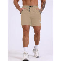 Pantalones cortos deportivos para hombre con estampado de cabeza de vaca para entrenamiento, pantalones cortos de entrenamiento para correr. - details 1