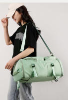 Mochila de gran capacidad para viajes con diseño de hoja y camuflaje para mujer bolsa de gimnasio para entrenamiento de yoga y fitness almacenamiento de zapatos bolsa de fin de semana - details 2