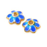 Tapetes de Flores de Brasso Dorado 18K 30PCS Accesorios de Joyería DIY de Alta Calidad - details 29