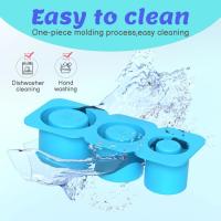 Taza térmica de acero inoxidable con mango para coche, vaso de viaje helado de doble pared con pajita, taza de café aislada al vacío con molde de hielo, 40oz - details 4