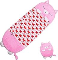 Saco de dormir, linda almohada de dibujos animados, saco de dormir plegable con forma de animal para juegos divertidos y campamentos, 160 cm - details 2