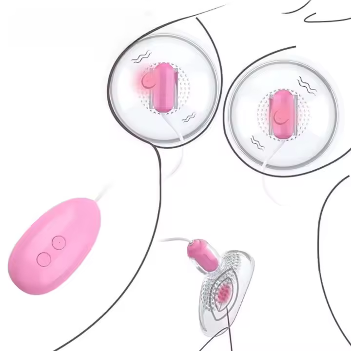 Leten estimulación de aumento de pecho pezón Vagina clítoris succionador para mujeres vibrador de clítoris cubierta de bomba de vacío masturbador adulto juguete sexual - 1