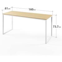Mesa de estudio moderna de metal y madera - Mesa de ordenador - details 2