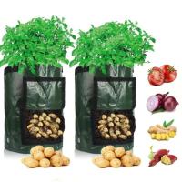 Bolsa para plantar patatas de jardín, tela PE, jardinería gruesa ETA, éter vegetal, bañera con asa y solapa de canal, 1 pieza. - details 0