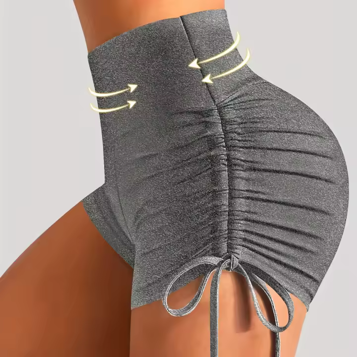 Pantalones de yoga informales laterales hechos de tela de cuerda agradable para la piel. - 1
