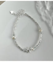 Pulsera de Fragmento de Perla de Estrella Irregular de Plata Esterlina Hecho a Mano - details 8
