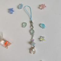 Cordón para teléfono Goldfish Y2k, estilo océano, hecho a mano, correa para teléfono, abalorio para teléfono, cadena para móvil con cuentas Kawaii, llavero para bolso - details 2