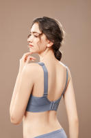 Sujetador de lactancia para madre, Bralette posparto sin costuras, azul, M - details 12