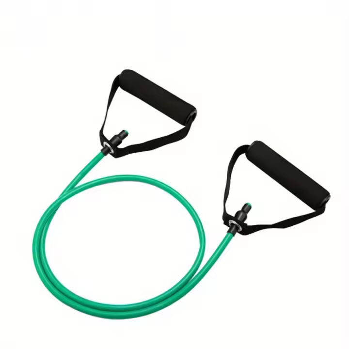 Bandas de resistencia de 4 niveles con asas para entrenamiento en casa y entrenamiento de fuerza, perfectas para Yoga, Pilates y equipos de fitness, 1 ud. - 1