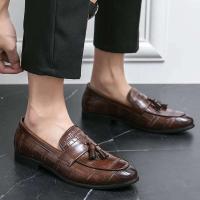 2023 nuevos zapatos de cuero genuino del vestido de boda de los hombres, zapatos Mokasin Gommino Le Fu - details 7