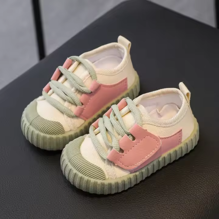 Zapatos para niños, niñas, niños, zapatillas de deporte, lona, niño pequeño, zapatos transpirables, primavera, correr, deporte, bebé, suave, unisex, Casule, zapatilla de deporte para 1-8Y - 1