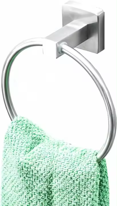 Anillo de toalla de baño de acero inoxidable de níquel cepillado de 6,25" - 1