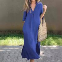 BUNO-Vestido con cuello en V para mujer, moda - details 7