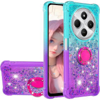 Funda líquida con purpurina y soporte para Xiaomi Redmi 14C A4 A3 Pro Poco C75, cubierta de arena fluida degradada - details 9