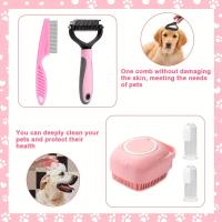 Juego de 7 piezas de Cepillos para Mascotas, Peine para Eliminar Pelos de Mascotas, Rastrillo de Pelo de Doble Cara - details 2
