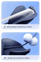 Leten glande entrenador vibrador hombres retraso ejercitador estimular masturbación masajeador vibrante resistencia entrenamiento juguete sexual - details 5