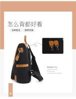 Mochila De diseño antirrobo para mujer, bolso de tela de nailon de alta calidad, elegante - details 5