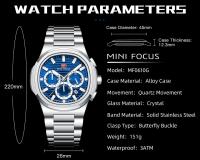 Reloj de Pulsera de Cuarzo Mini Focus Funciones de Cronómetro Luminosas Correa de Acero Inoxidable - details 5