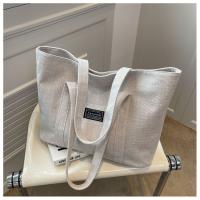 Bolso de mano de tela de cáñamo para mujer, bolso de hombro espacioso, bolso de mensajero versátil con cierre de cremallera, con múltiples bolsillos, para lavar a mano o limpiar en seco - details 28