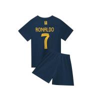 Riad visitante 23-24 Partido Azul real No. 7 Conjunto de uniforme de fútbol de club Jersey para niños Talla 14-30 No. - details 3