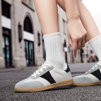 Zapatos informales de suela blanda para hombre, tablero de fondo plano, tendencia de moda de entrenamiento alemán, otoño, nuevo - details 11