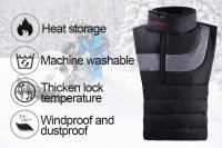 Pasamontañas extendido para motocicleta para hombre, máscara facial para Motocross, calentador de cuello cálido, protección del estómago, Invierno - details 1