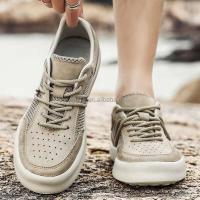 Nuevos zapatos descalzos de alta calidad para mujer, corte de verano, zapatos deportivos de cuero transpirables y frescos, diseño de marca para hombre, precio bajo - details 1