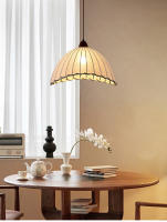 LEFANGXING Lámpara de Dinería de Tela Retro Estilo Wabi-sabi para Dormitorio, Tienda de Ropa, Sala de Estar Luz de Alumbramiento de Lino y Algodón Zen Crema - details 4