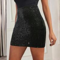 Moda Lentejuelas Mujer, Minifaldas, Faldas Retro de Verano de Cintura Alta para Mujer - details 1