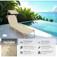 Silla Plegable Resistente a la Intemperie Tumbona de Piscina Regulable con Respalda - details 3