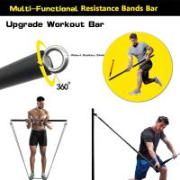 Barra de entrenamiento, conjunto de bandas de resistencia para Fitness, Pilates, Yoga, cuerda de tracción, expansor de entrenamiento, equipo de gimnasio para culturismo en casa - details 2