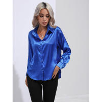Camisa de satén para mujer, blusa de manga larga, nuevo estilo primavera/verano, ropa de mujer - details 45