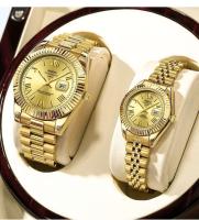 Reloj de Pulsera de Cuarzo Analógico NIBOSI Resistente al Agua, Diseño Delicado, Oro, Acero Inoxidable para Mujeres - details 12