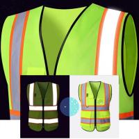 Chaleco de seguridad reflectante de alta visibilidad, chaleco de tráfico transpirable resistente al desgaste, chaqueta segura para ciclismo de moda cómoda - details 4