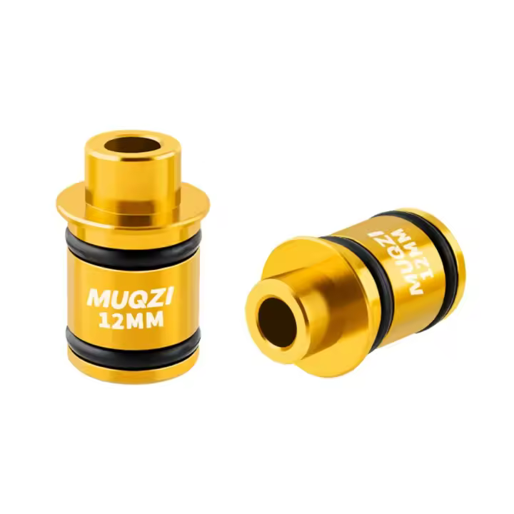 Adaptador de eje pasante para buje de bicicleta, aleación de aluminio, 12/15mm, convertidor de buje de bicicleta de liberación rápida, modificación reemplazable, 2 uds. - 1