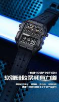 Relojes de lujo de primera calidad con pantalla Dual LED para hombre, cronógrafo multideporte de marca superior, alarma, fecha luminosa, reloj de cuarzo Digital - details 6