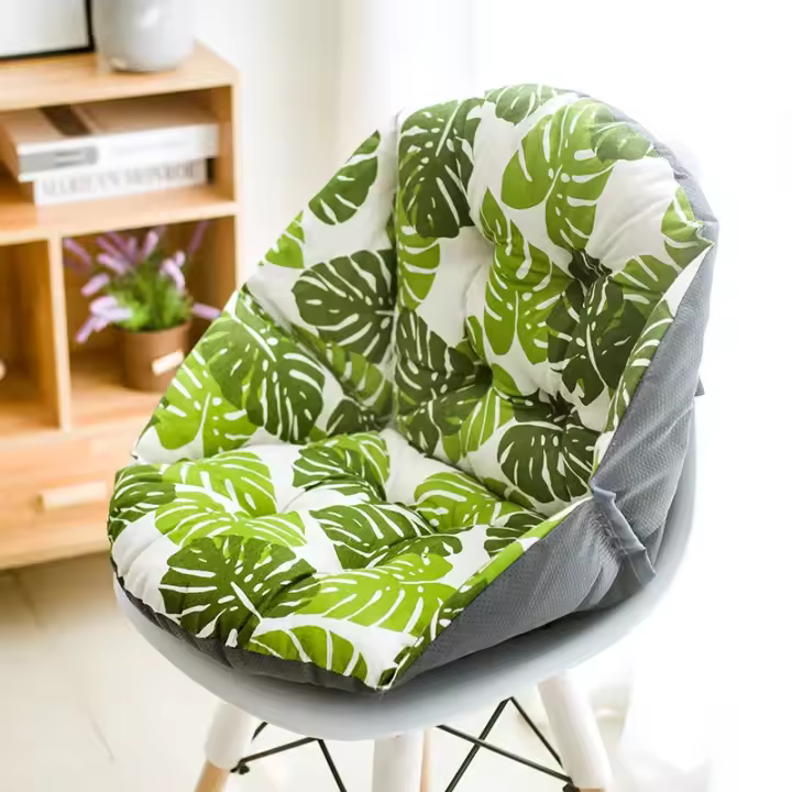 Cojín de Silla de Oficina Comodo Semi-Cerrado de Un Asiento para Alivio del Dolor Sciatica Asientos de Tierra con Respaldo y Cojín - 1