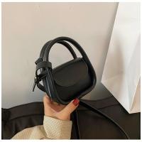 Diseñador de Moda Mini Bolso Negro Marrón Bolso de Hombro de Cuero con Tapones - details 8
