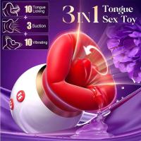 Vibrador de Lengua Suave Estimulador de Nipo y Punto G para Mujeres 10 Modos - details 2