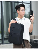 Mochila, bolsa de computadora de 15,6 pulgadas para hombres, mochila de negocios, mochila para exteriores. - details 2