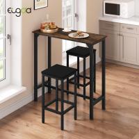 Conjunto de Mesa de Bar y 2 Sillas Estructura de Metal Tamaño 100x40x100 cm - details 9