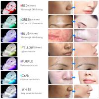 Mascarilla Facial con luz LED para cuello, máscara de terapia de luz LED para rejuvenecimiento de la piel, antiacné dispositivo de belleza, masajeador firme de estiramiento Facial, 7 colores - details 1