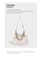 Nuevo bolso de mano, bolso de hombro de alta gama a la moda, bolso de mujer de gran capacidad con cadena de estilo locomotora. - details 8