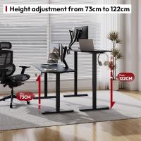 Escritorio de Oficina Elevable Motoriado 110 x 60 cm Diseño Ergonómico y Moderno con Soporte y Ventilador Fácil Instalación - details 24
