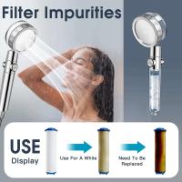 Ventilador Turbo para Ducha Cabeza de Alta Presión con 5 Filtros Spray de Cuerpo para Baño para Mejoras del Hogar - details 3