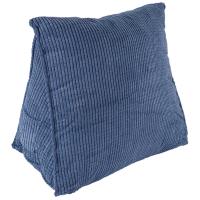 Cojín de respaldo de lectura, almohada de cuña para la espalda, almohadilla Lumbar para cama, silla de oficina, almohada de descanso, almohada de soporte para la espalda (azul) - details 0
