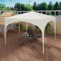 Gazebo Party Tent Gazebo emergente impermeable, protección solar, tela Oxford y estructura de metal 3x3m Beige - details 6