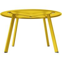 Mesa de café, Mesa de balcón, Resistente a la Intemperie, Mesa Auxiliar para Exteriores, Interior, Sala de Estar, Oficina, jardín, balcón (Amarillo azufre) - details 5