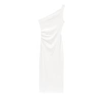 Vestido largo asimétrico sin mangas 2025 con temperamento, nuevo de verano, color sólido para mujer - details 3